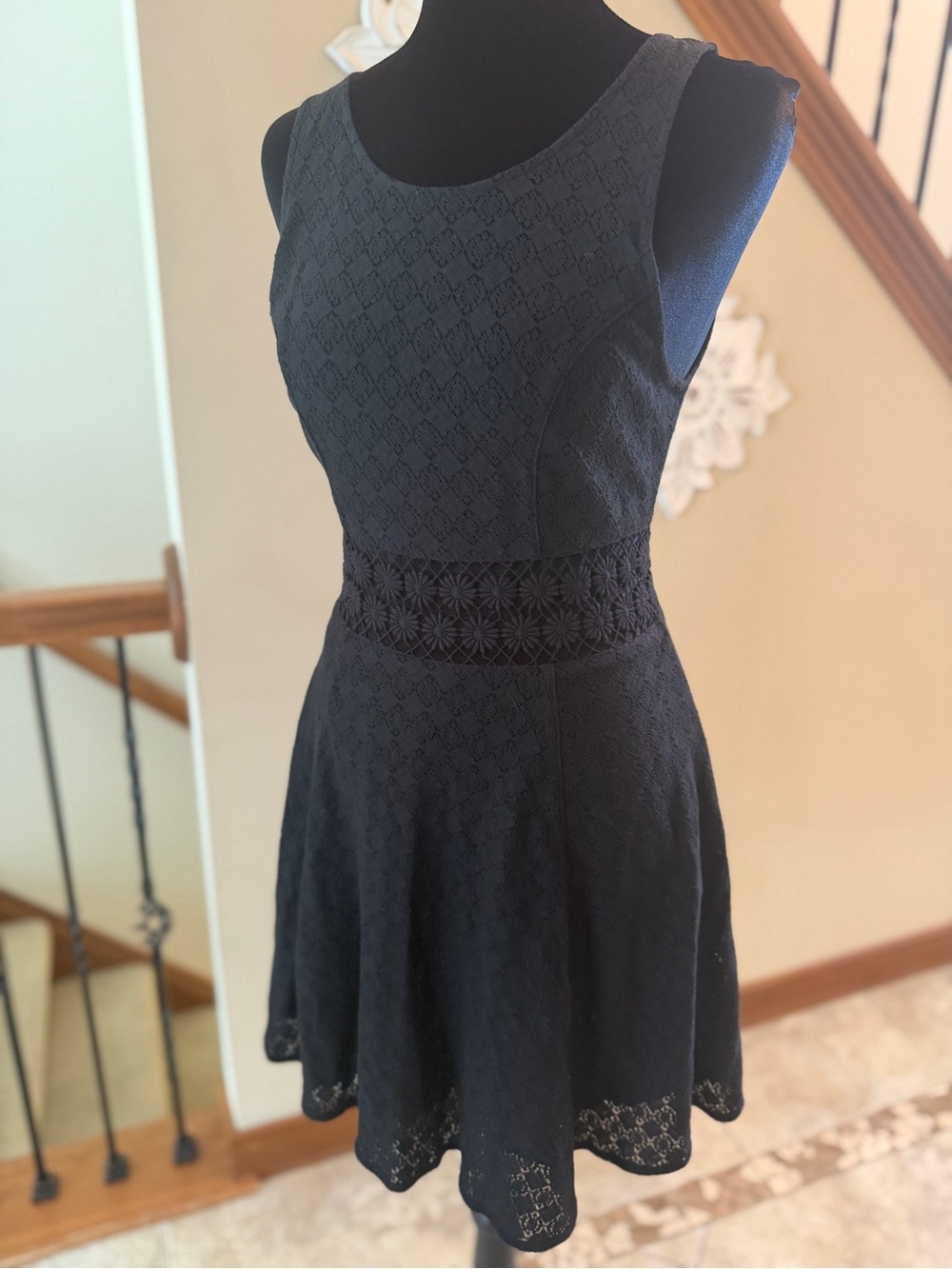 Free People Black Lace Fit & Flare Dress – Size 2 – EUC